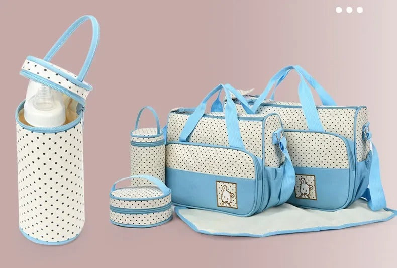 5pcs Baby Diaper Bag Mummy Bag