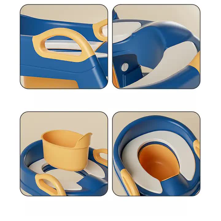 3 in 1 Multifunctional Baby Toilet Ladder Bowl