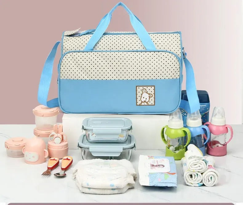 5pcs Baby Diaper Bag Mummy Bag