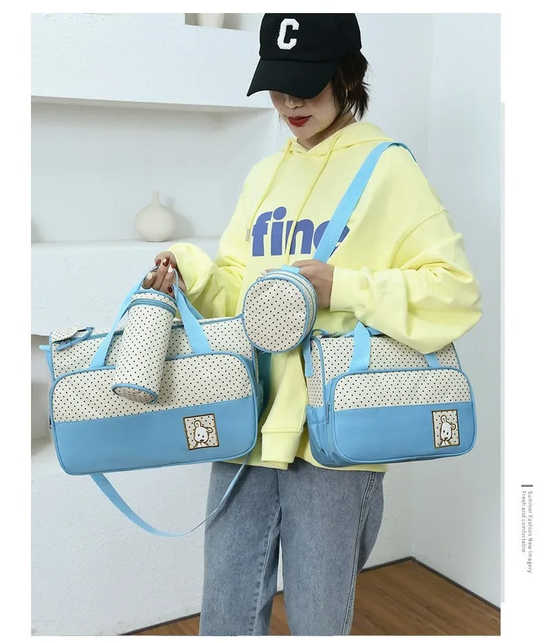 5pcs Baby Diaper Bag Mummy Bag