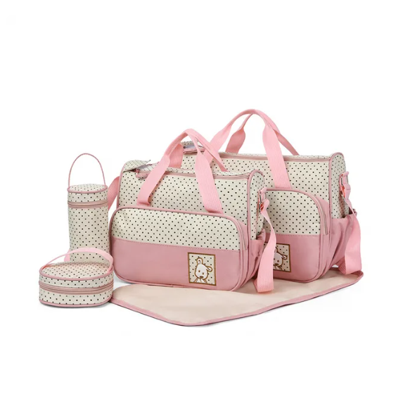 5pcs Baby Diaper Bag Mummy Bag