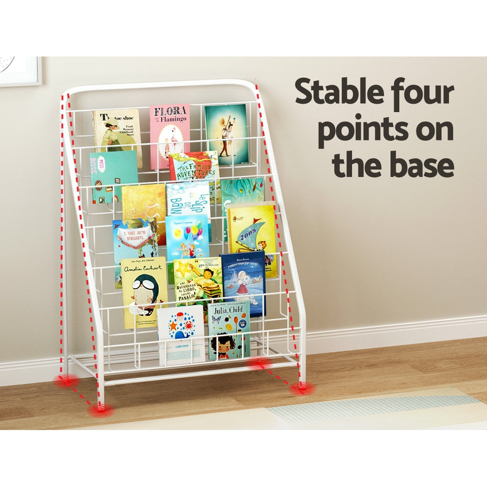6 Tiers Kids Bookshelf Magazine Rack