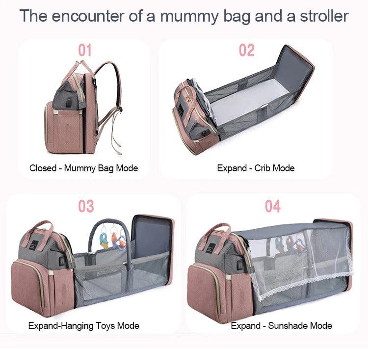 Folding Mommy Bag (Portable Folding Lounger)