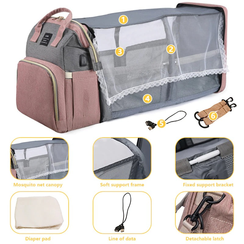 Folding Mommy Bag (Portable Folding Lounger)