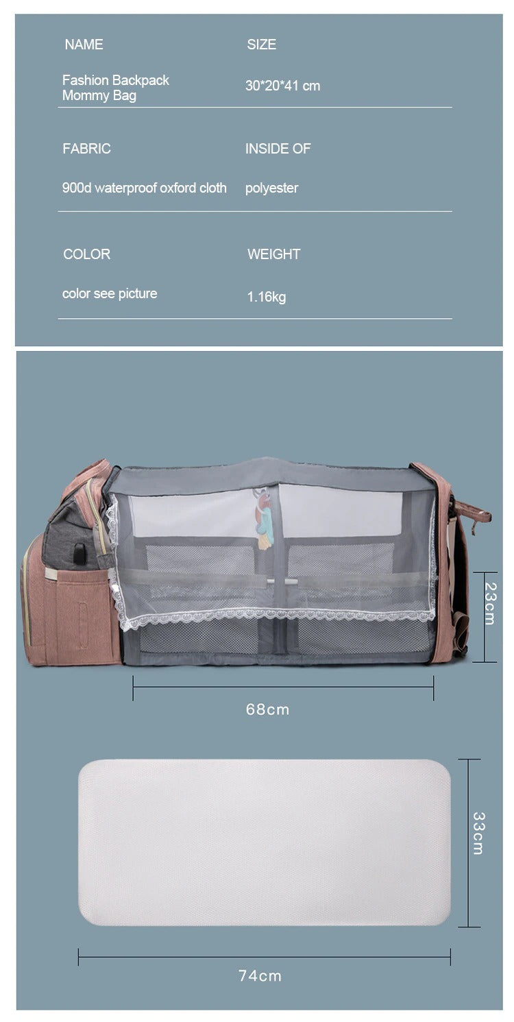 Folding Mommy Bag (Portable Folding Lounger)